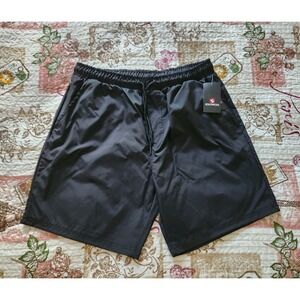 Southpole Shorts Mens XL Pull On Athletic‎ Drawstring Pockets 7" Polyester Black